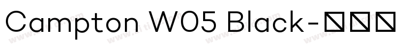 Campton W05 Black字体转换